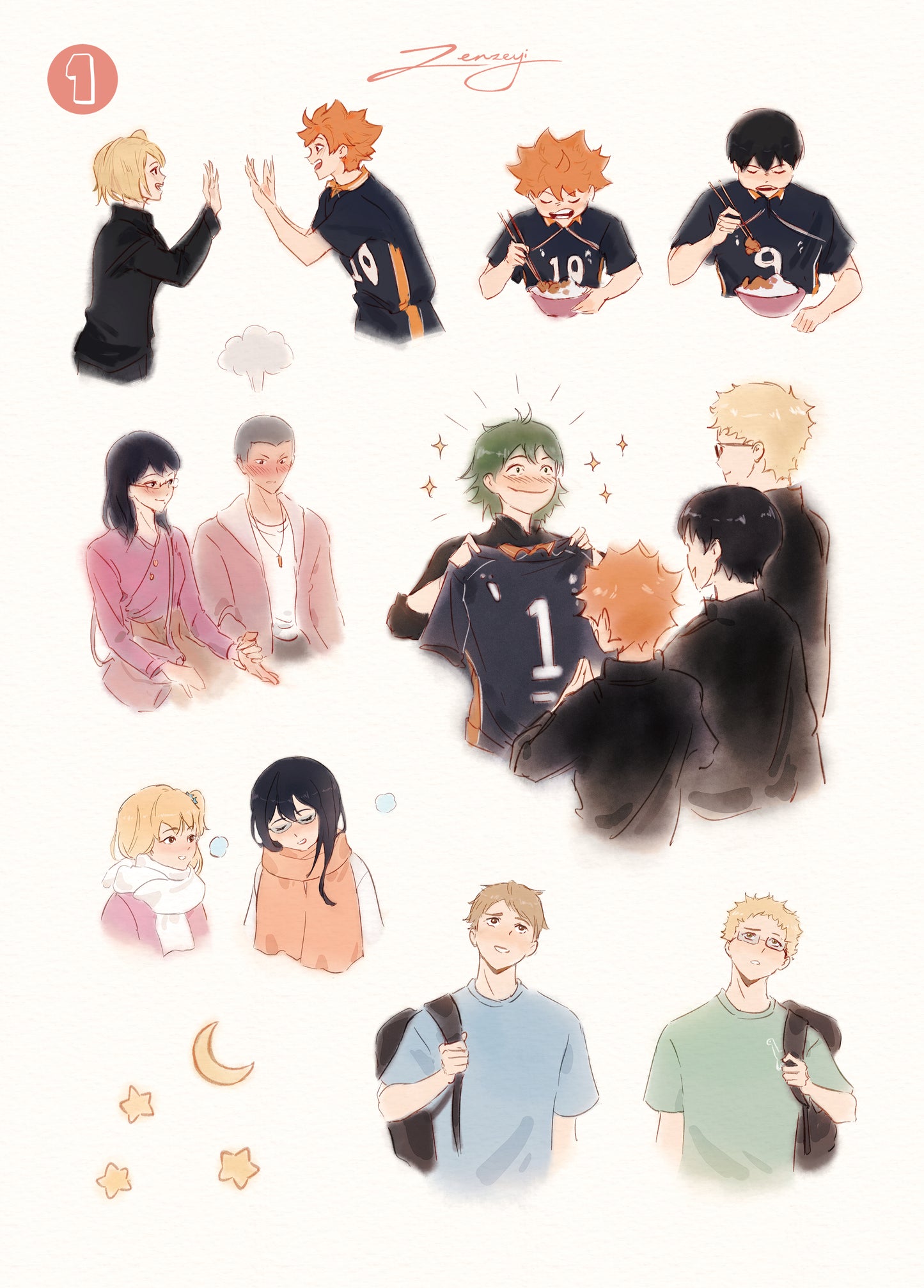 Haikyuu Sticker Sheets