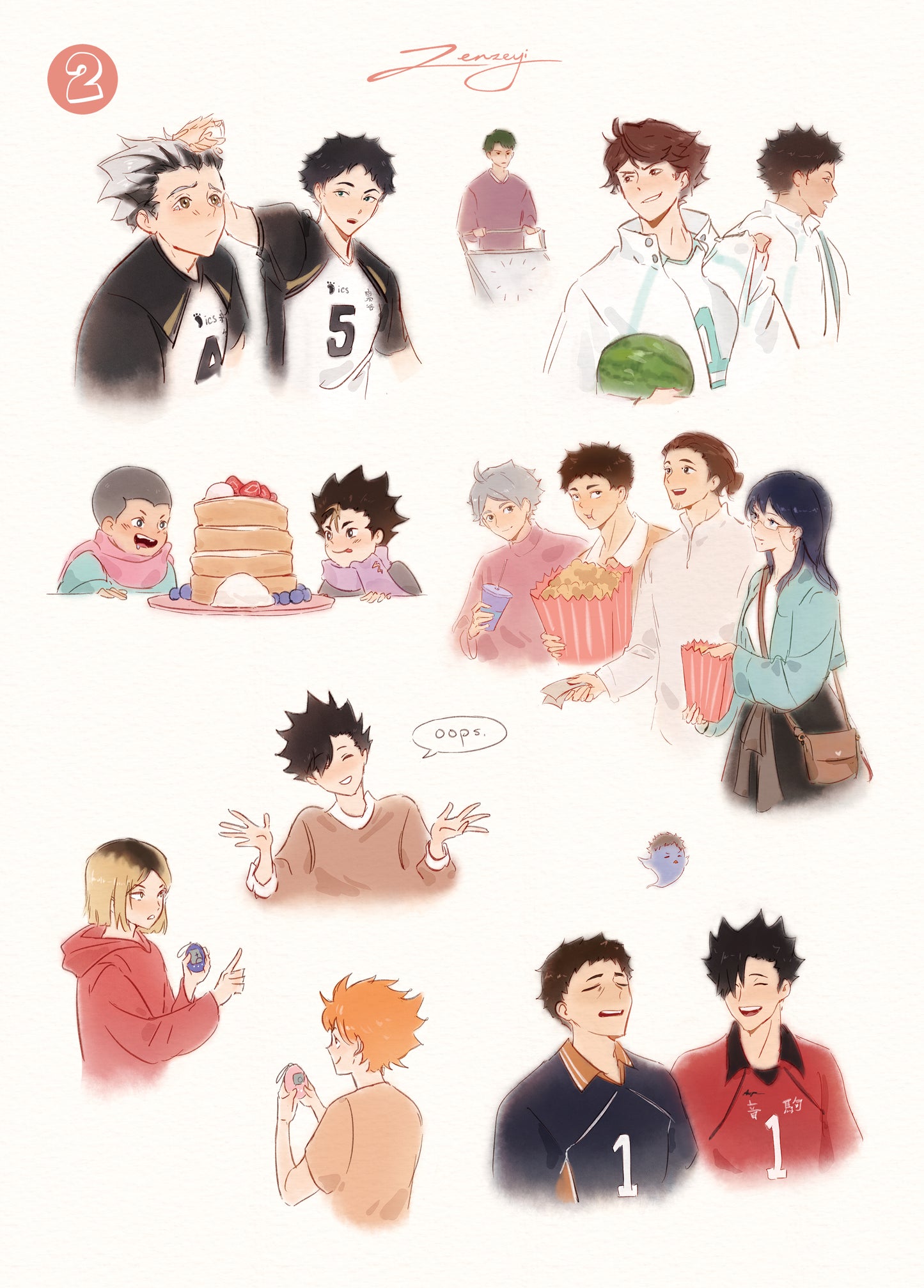 Haikyuu Sticker Sheets