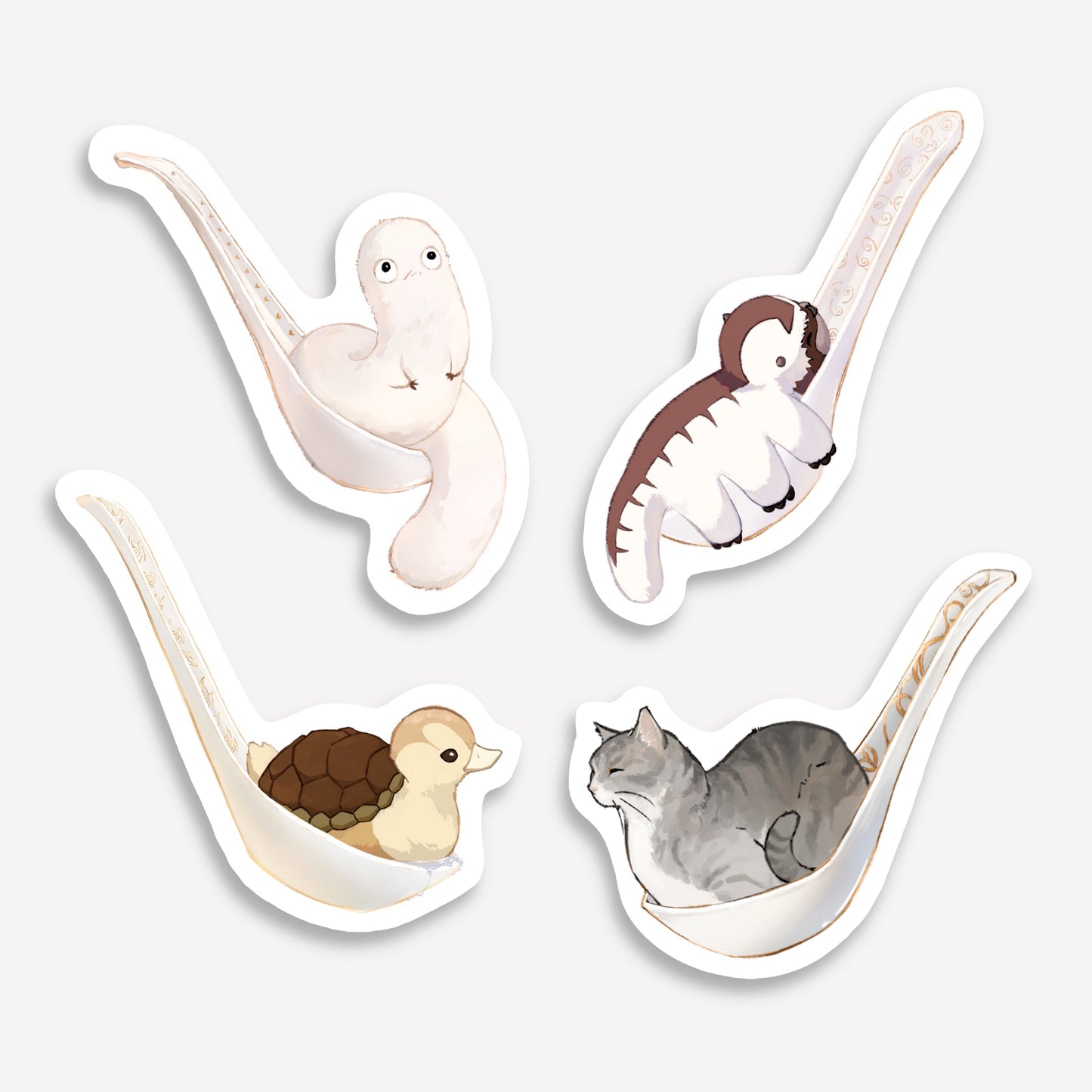 Soup Spoon Stickers